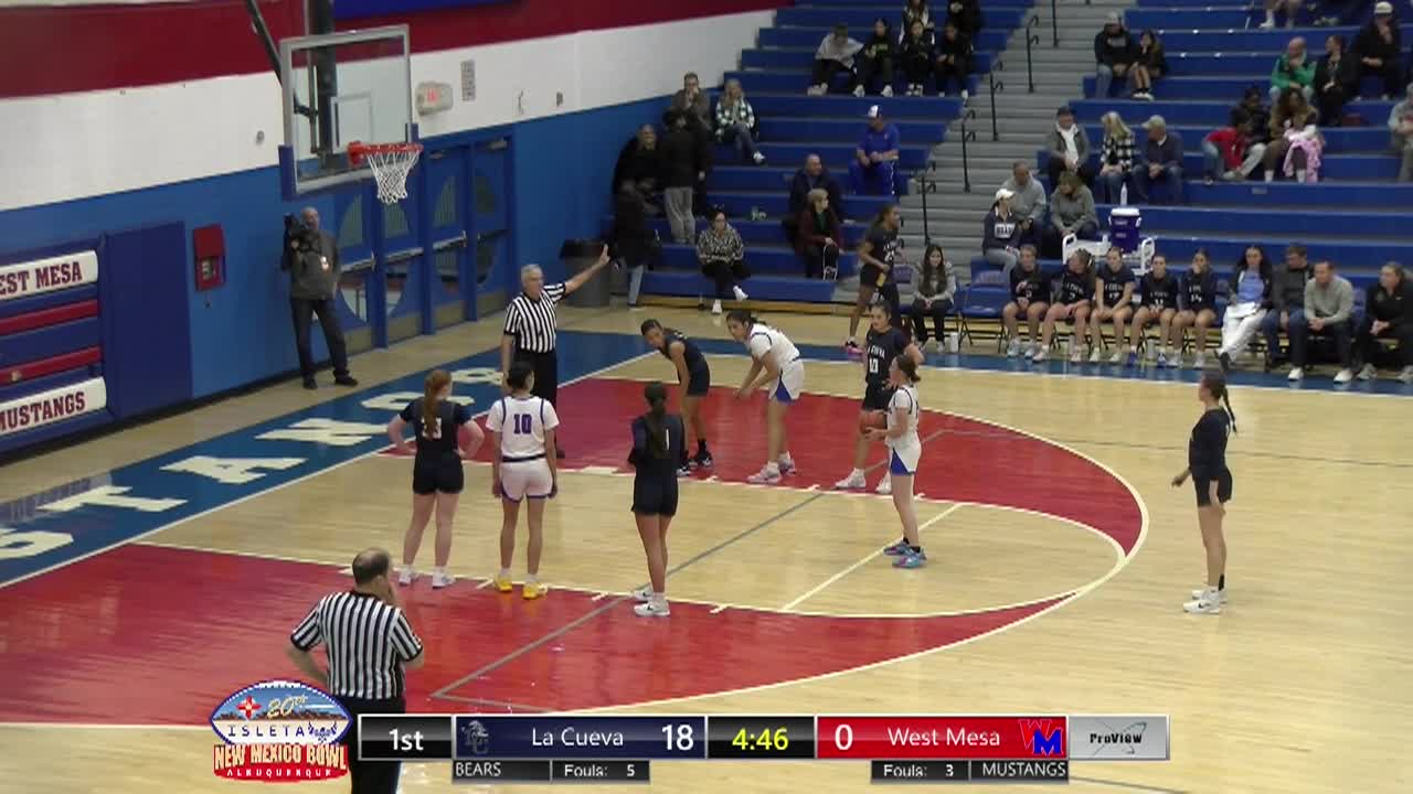 Girls Basketball West Mesa Vs La Cueva 120325